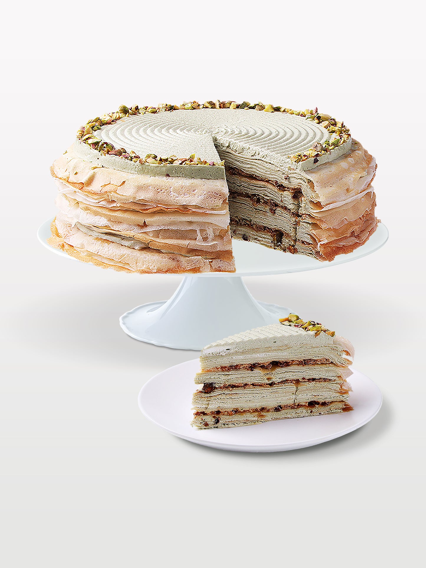 Pistachio Mille Crepe